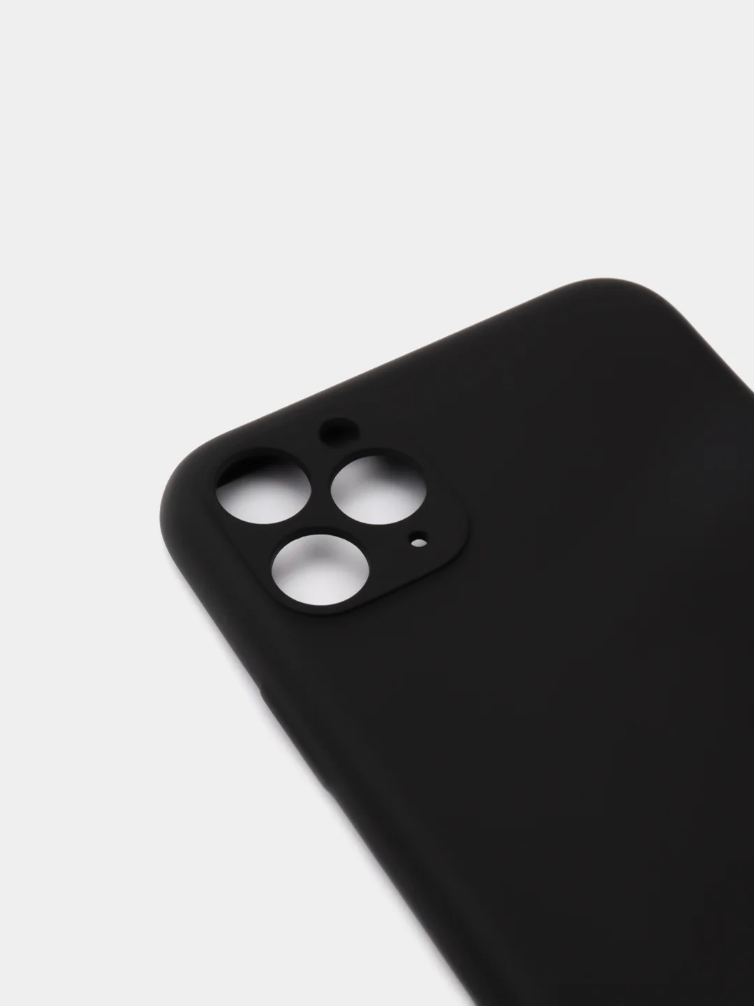 Черный чехол силиконовый на iPhone 11 Pro Max