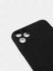 Черный чехол силиконовый на iPhone 11 Pro Max