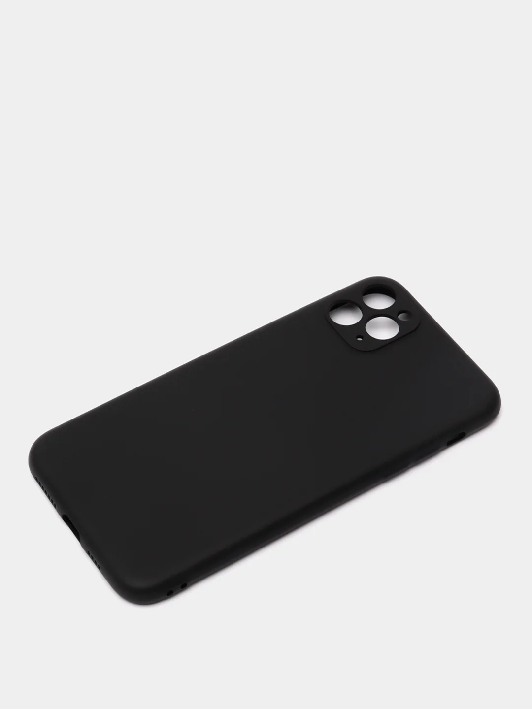 Черный чехол силиконовый на iPhone 11 Pro Max