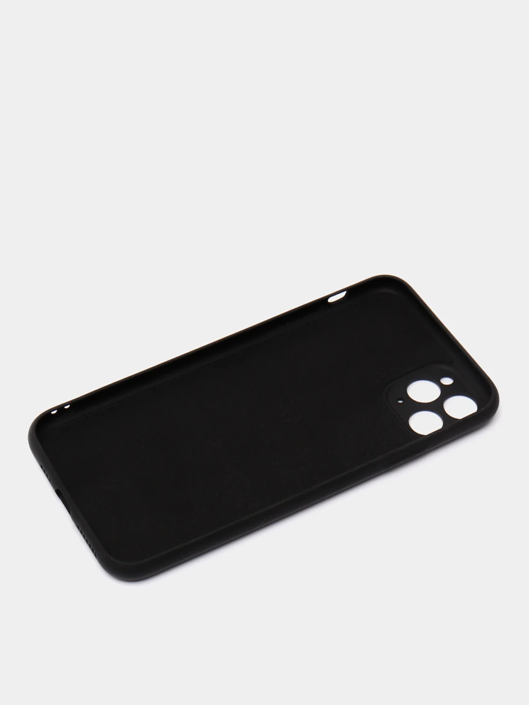 Черный чехол силиконовый на iPhone 11 Pro Max