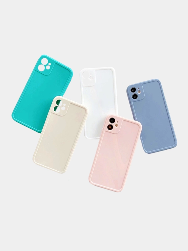 Силиконовый глянцевый чехол для iPhone 12, 12 Pro, 12 mini, 11, 11 Pro, XR