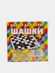 Шашки "На каждый день", пластиковые, картонное поле, 22,5 х 22,5 см