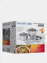 Набор посуды из нержавеющей стали Galaxy LINE GL 9505, 6 предметов