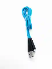 Желтый кабель USB цветной силиконовый для зарядки, разъём microUSB, длина 1 метр