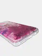 Коралловый чехол Honor 9C / Huawei P40 Lite E, Хонор 9С силиконовый переливающийся жидкий с блестками