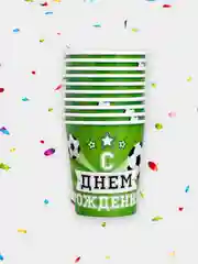 Зеленый набор бумажных стаканов
