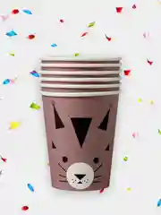 Коричневый набор бумажных стаканов