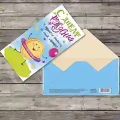 Синий конверт для денег