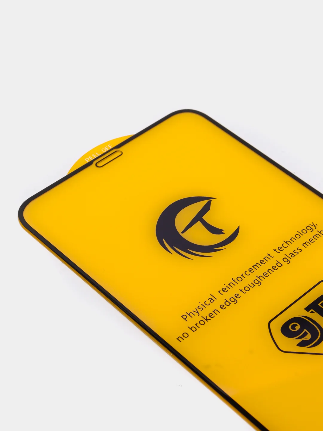 Защитное стекло для iPhone с фиолетовым переливом, черная рамка