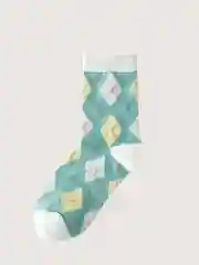 Бирюзовый носки женские
