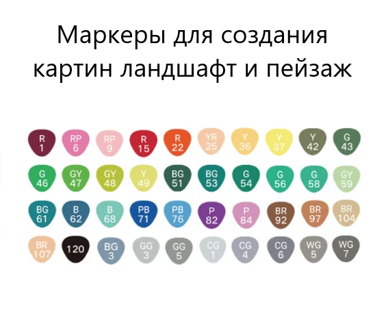 Набор маркеров двухсторонних для скетчинга / Маркеры для скетчинга / фломастеры / 30 шт