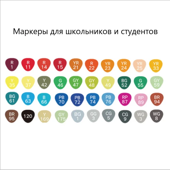 Набор маркеров двухсторонних для скетчинга / Маркеры для скетчинга / фломастеры / 30 шт