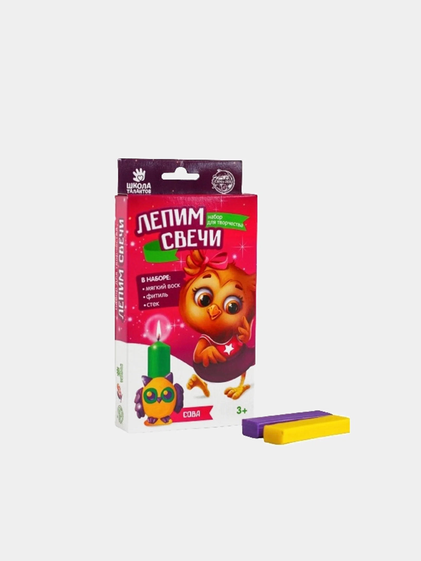 Красный набор для творчества. Лепим свечи
