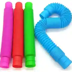 Трубка Поп Ит 20 см, Pop tubes, Игрушка Антистресс, Трубка гофра для детей