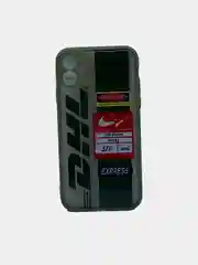 Бежевый чехол противоударный с защитой камеры с принтом iPhone X/XS / iPhone 11 / iPhone 11 Pro