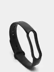 Черный ремешок для Xiaomi Mi Band 5 / 6  , однотонный силиконовый чёрный