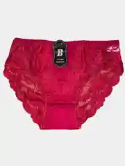 Багровый кружевные женские трусы