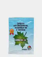 Порошок для выгребных ям, септиков и биотуалетов нижнего бака "Девон-Н", 60 г