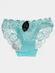 Бирюзовый трусы женские кружевные
