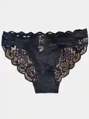 Черный трусы женские кружевные
