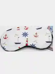 Белый маска для сна, с гелем