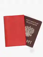 Кожаная обложка для паспорта Sakvoyage