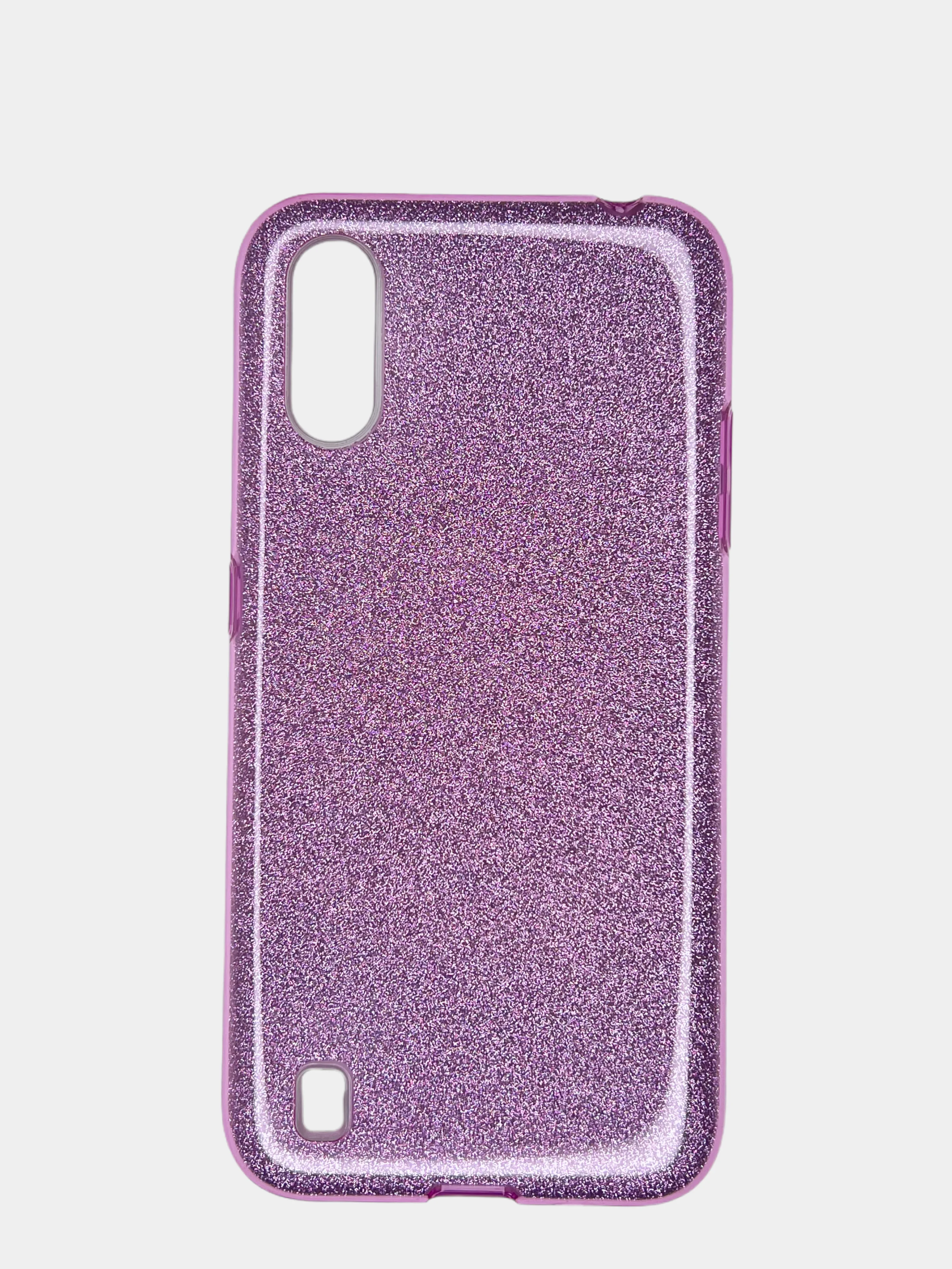 Сиреневый чехол Samsung Galaxy A01 / M01, Самсунг Галакси А01 / М01 блестящий сияющий