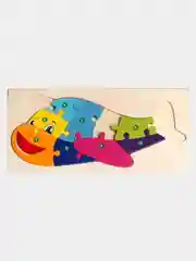 Индиго деревянный пазл / Деревянный пазл по номерам / Развивающая игрушка