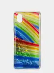 Оливковый чехол Samsung Galaxy A01 Core, Галакси А01 силиконовый переливающийся жидкий с блестками
