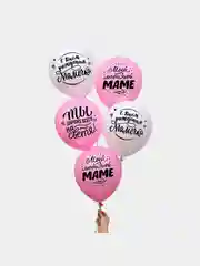 Шары воздушные "С днём рождения, мама", 5 штук