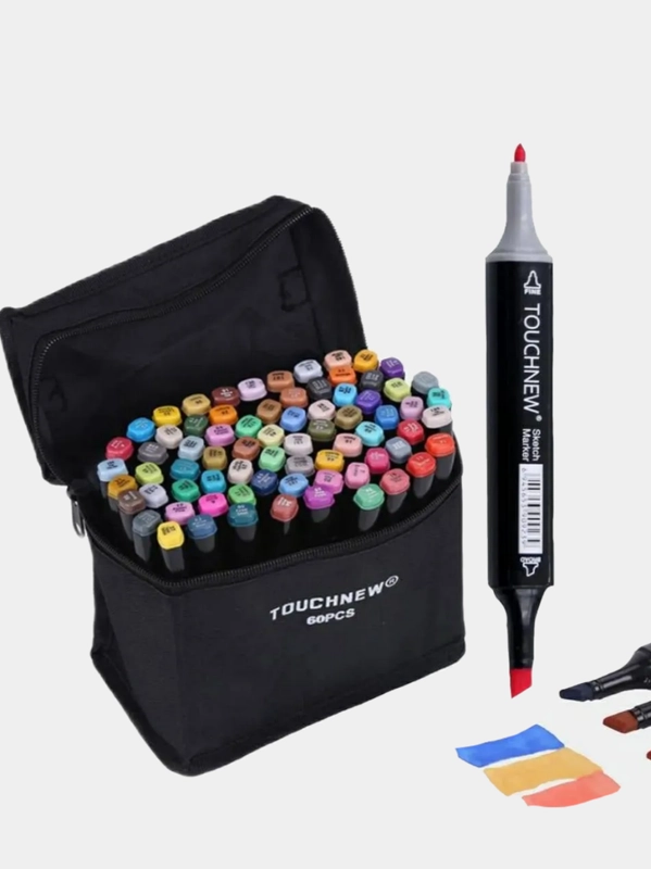 Набор двусторонних маркеров для скетчинга 24/36/48/60/80 фломастеры ...
