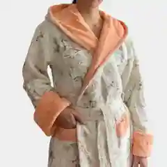 Женский махровый халат на запах