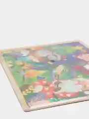Синий мозайка из дерева