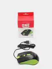 Зеленый мышь, проводная, Smartbuy One 352