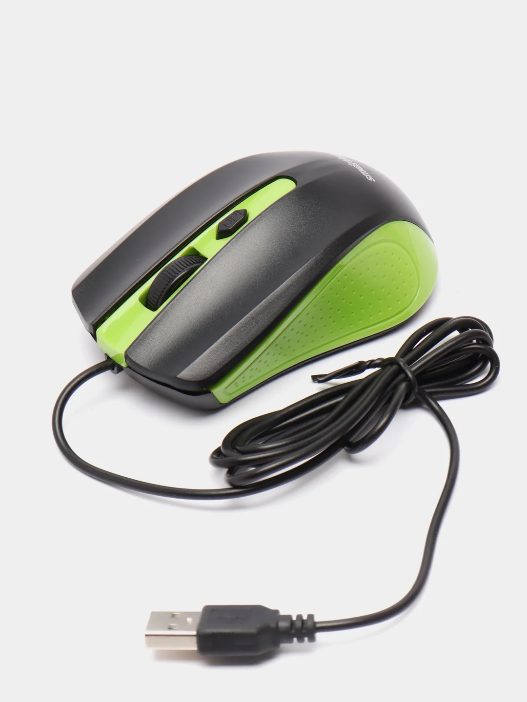 Зеленый мышь, проводная, Smartbuy One 352