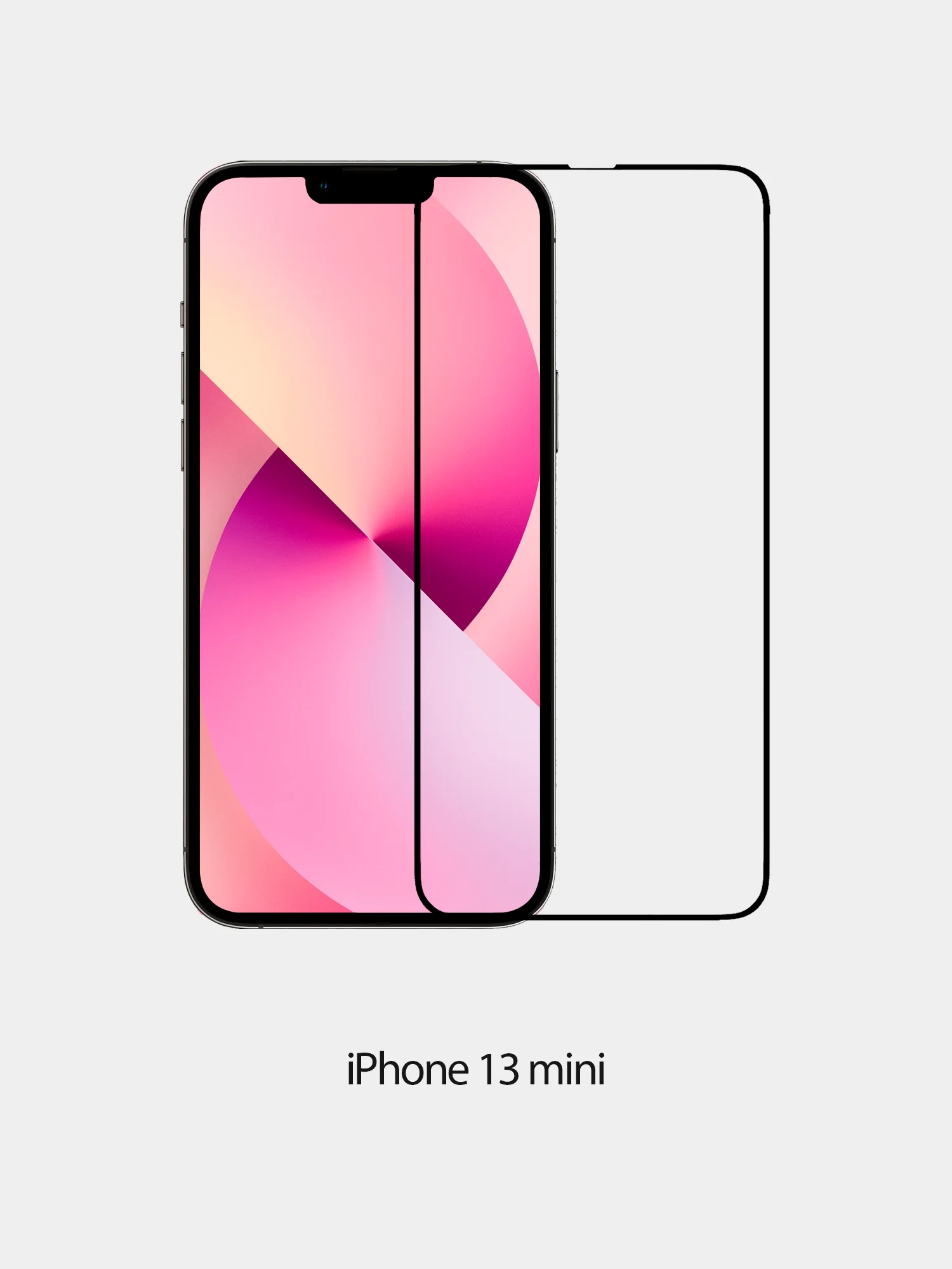 Защитное стекло 5D для iPhone всех моделей с тонкой черной рамкой