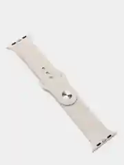 Бежевый меланж ремешок для Apple Watch 2, 3, 4, 5, 6 и SE, силиконовый