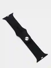Черный ремешок для Apple Watch 2, 3, 4, 5, 6 и SE, силиконовый