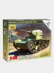 Модель сборная из пластика 1:100 "Танк легкий Т-26"