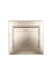 Светло-бежевый выключатель Plano Intro, 10А-250В, IP20, СУ