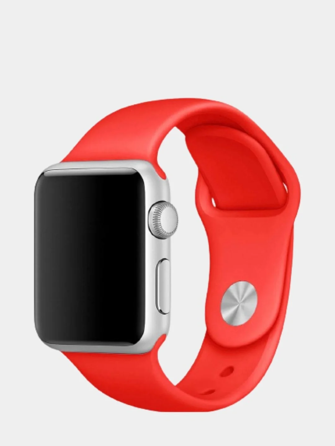 Красный силиконовый ремешок для Apple Watch X22 PRO М36 М16 М26 Х7 38/40/42/44
