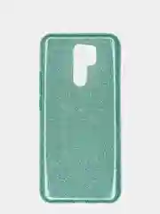 Зеленый чехол Xiaomi Redmi 9, Сяоми Редми 9 блестящий сияющий