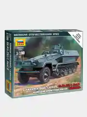 Модель сборная из пластика 1:100 "Бронетранспортер Hanomag Sd.Kfz.251/1 Ausf.B WWII DE"