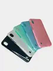 Голубой чехол Samsung Galaxy A10, Самсунг Галакси А10 блестящий сияющий