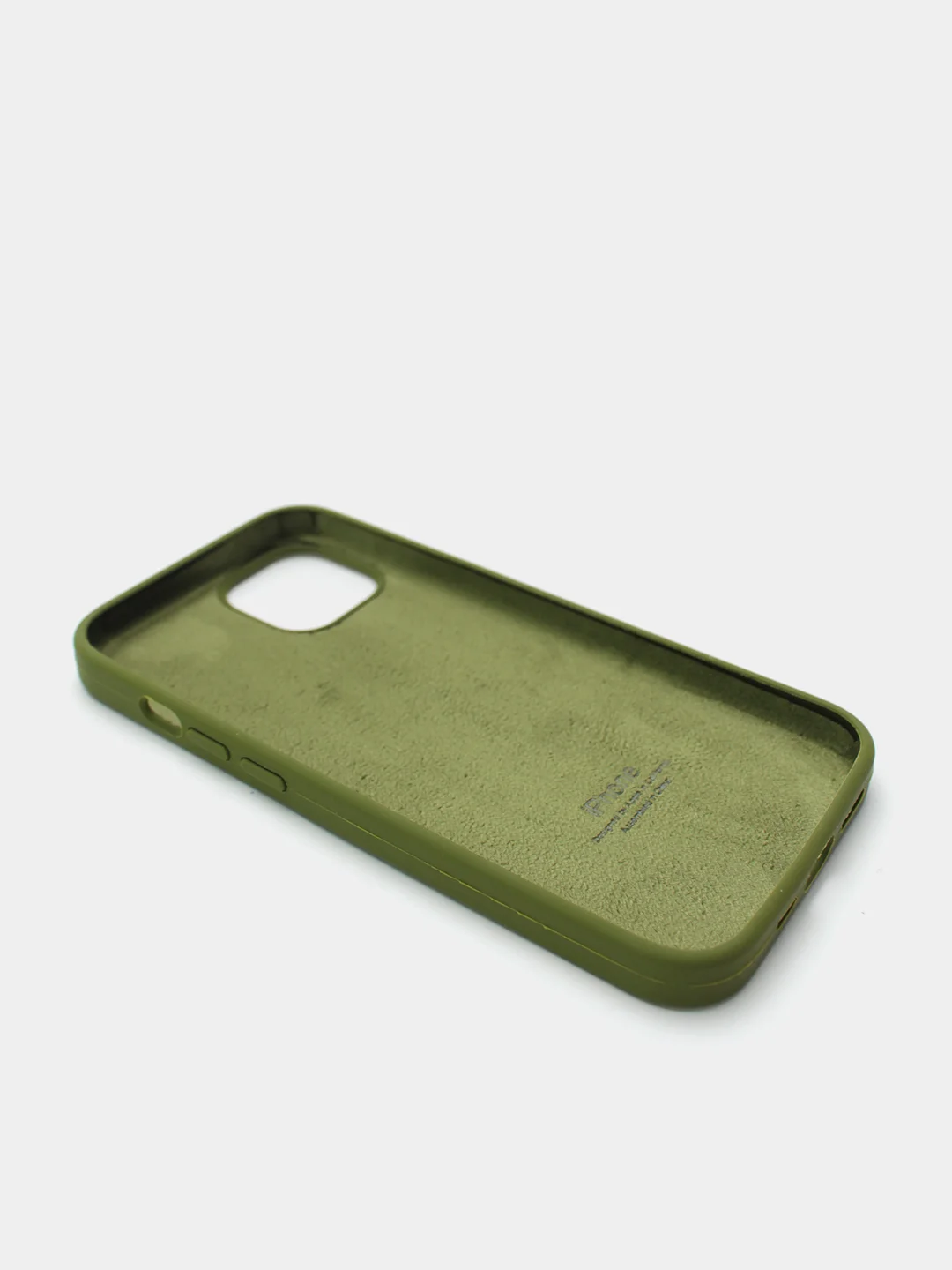 Лесной зеленый чехол Silicone Case для iPhone 13 с закрытым низом