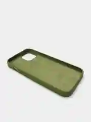 Лесной зеленый чехол Silicone Case для iPhone 13 с закрытым низом