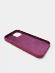 Бордовый чехол Silicone Case для iPhone 13 с закрытым низом