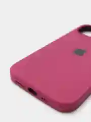 Бордовый чехол Silicone Case для iPhone 13 с закрытым низом