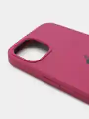 Бордовый чехол Silicone Case для iPhone 13 с закрытым низом