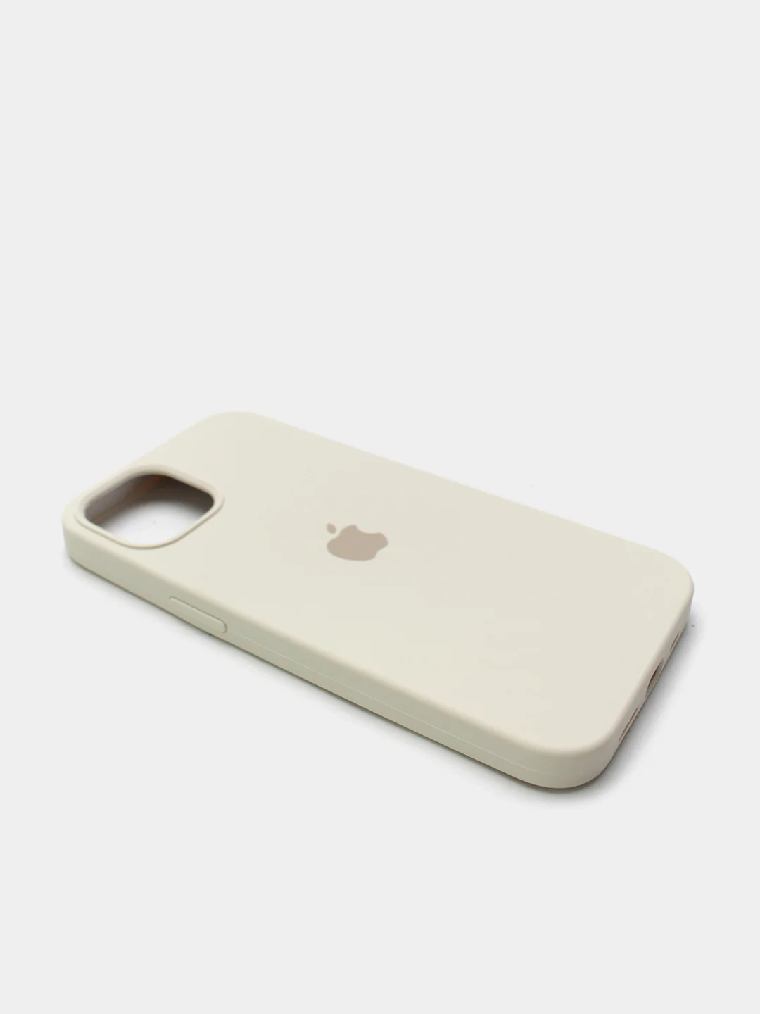 Бежевый чехол Silicone Case для iPhone 13 с закрытым низом